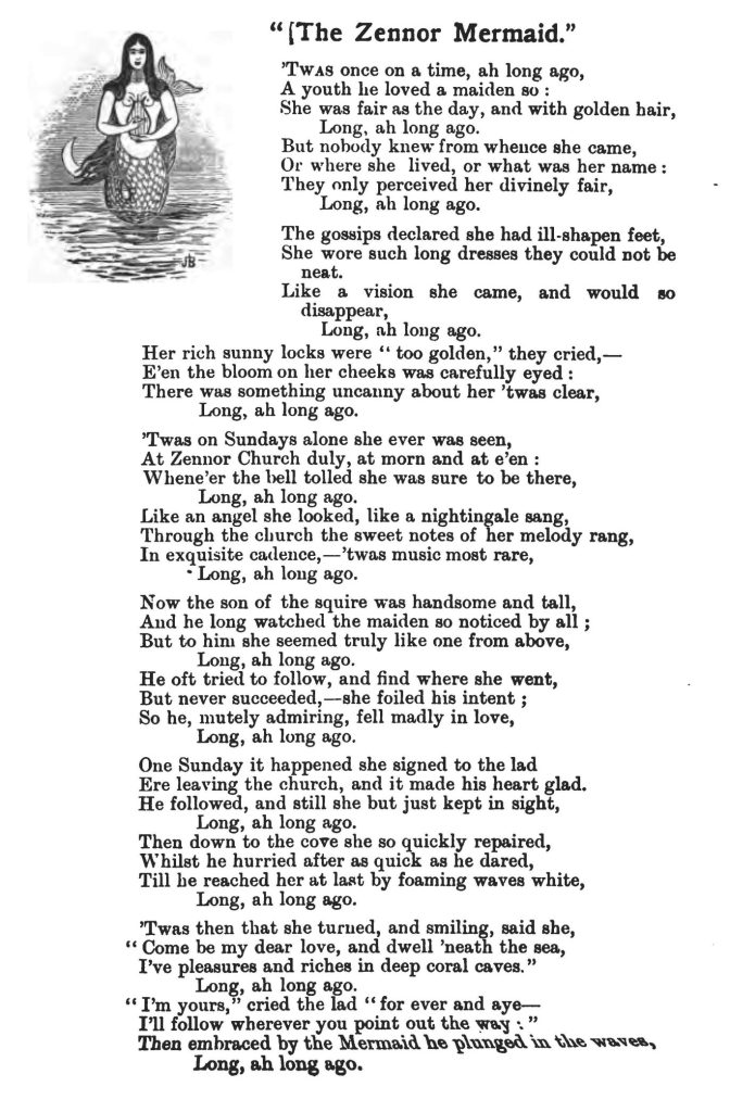 Zennor Mermaid Lyriccs